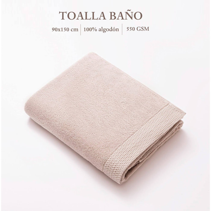 Toalla de baño nidus 90x150 color crema scalpers home