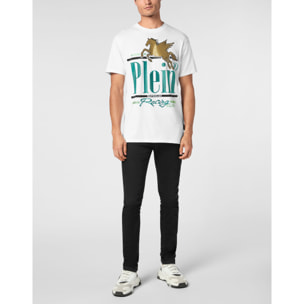 PHILIPP PLEIN Camiseta de cuello redondo y manga corta RACING
