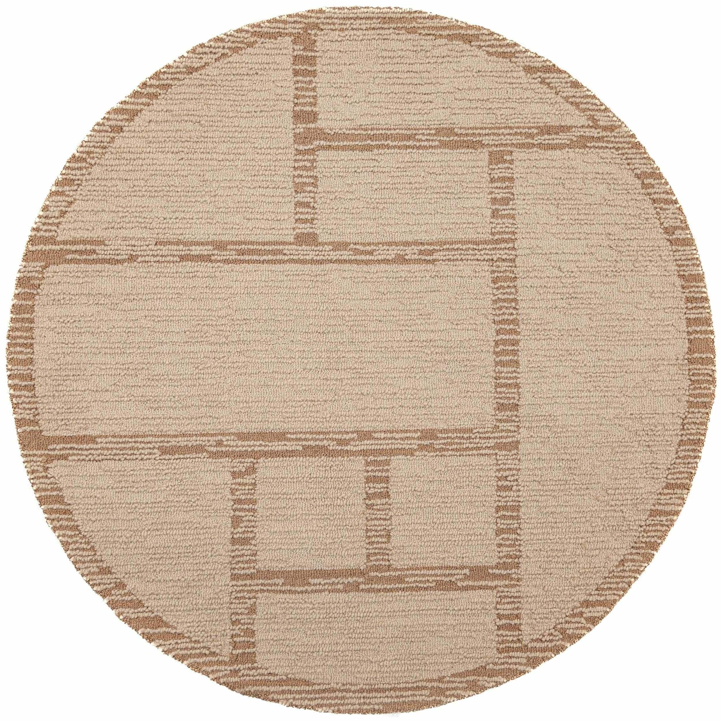 Tapis en laine rond HARRIS MODULA