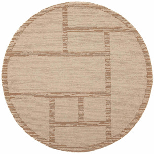 Tapis en laine rond HARRIS MODULA