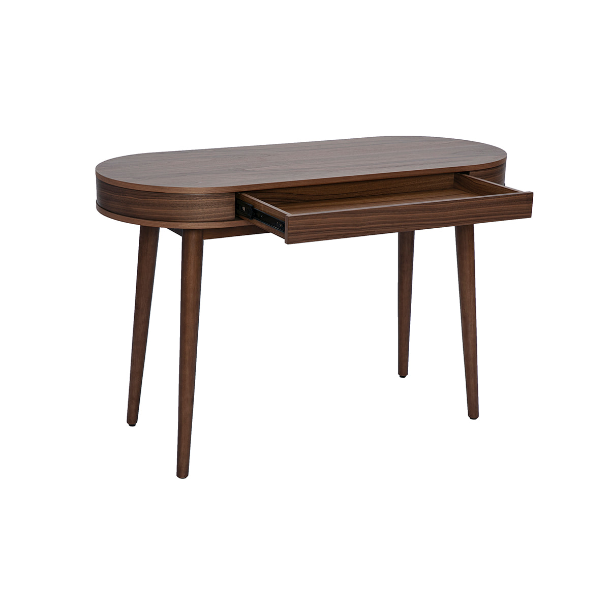 Bureau avec tiroir en bois foncé L120 cm JUDITH