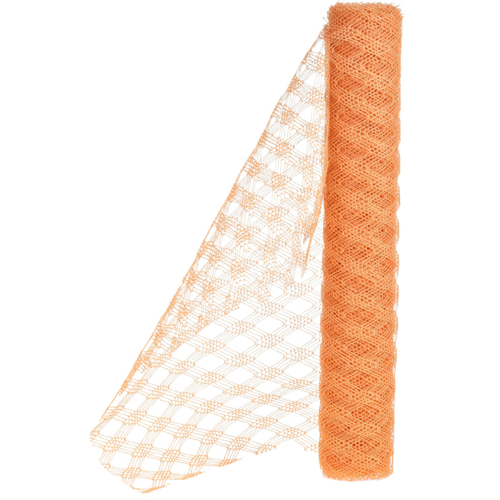 Bobina Diamond Mesh 50 Cm 5 Mt - Pezzi 6 - 500X50X0,1cm - Colore: Arancio - Bianchi Dino - Decorazioni Varie