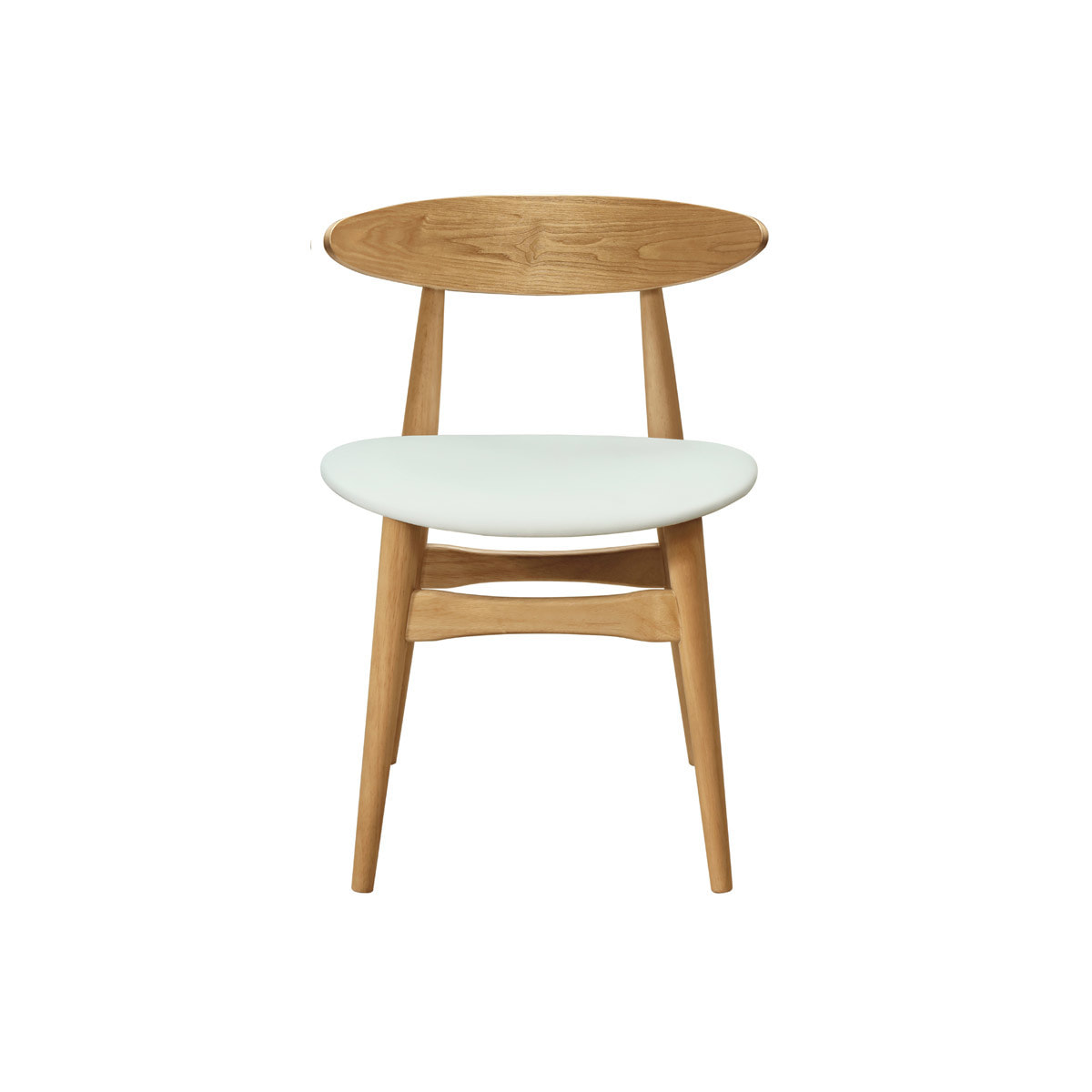 Chaises scandinaves en bois clair et blanc (lot de 2) WALFORD