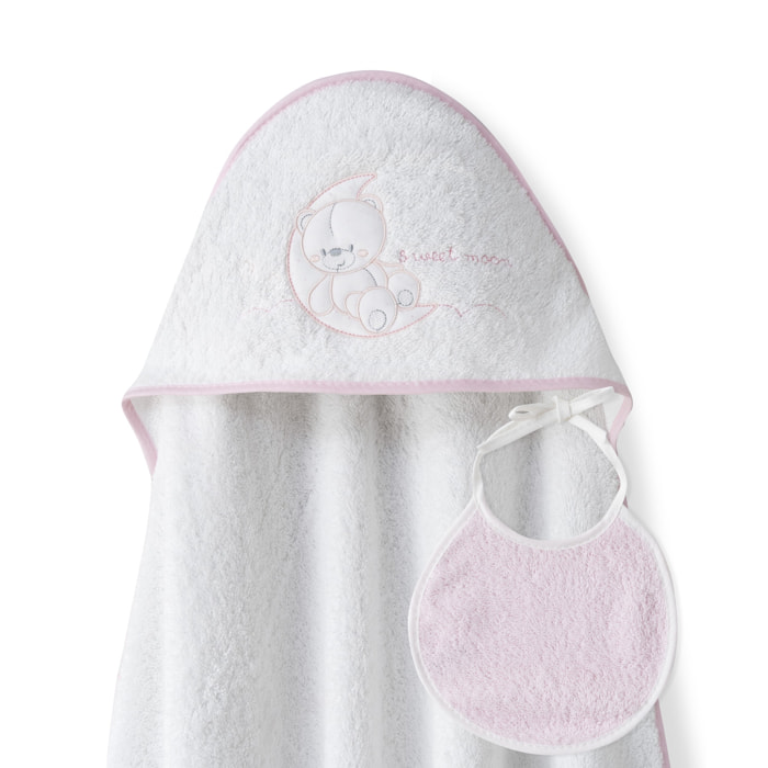 Set Capa de Baño Sweet Moon con Babero