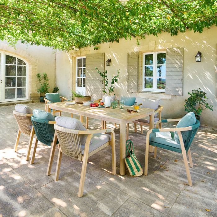 Table de jardin "Deona" 8 places en acacia