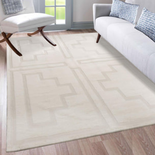 Authentique tapis Noué main en relief en laine