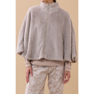 Poncho donna eco pelliccia articolo lurex Noidinotte