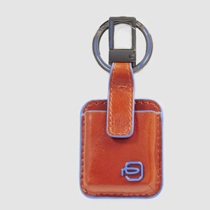 Piquadro Porte-clés mousqueton en cuir avec CONNEQU