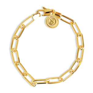 Bracciale Link Acciao Placcato Oro