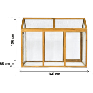 Enclos extension en bois pour poulailler "Coco" - 6 poules - Marron