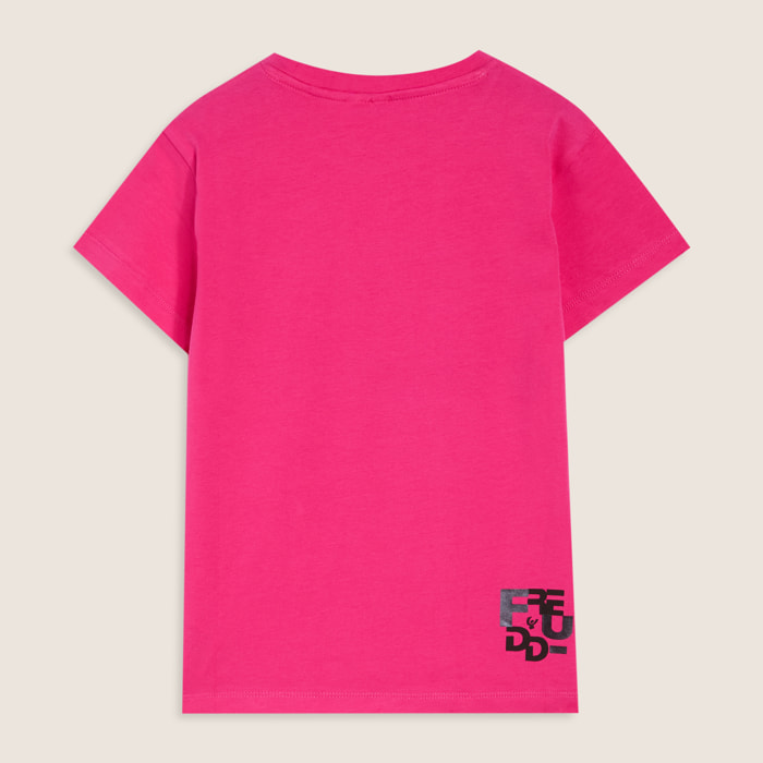 T-shirt Bambina Regular Fit con Maxi Stampa FREDDY