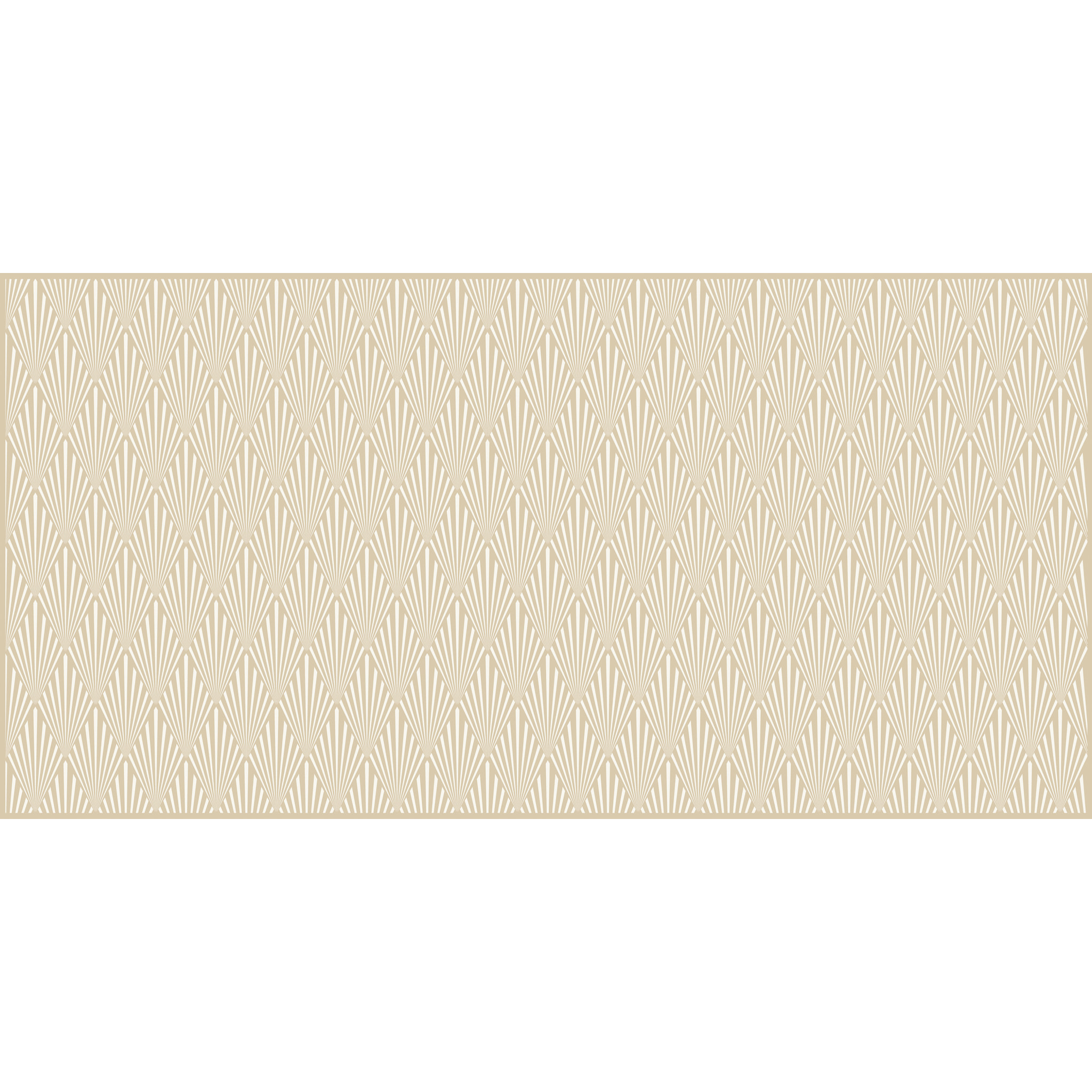 Alfombras vinílicas de Ceramiko - Art-decó floral beige