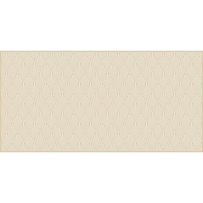 Alfombras vinílicas de Ceramiko - Art-decó floral beige