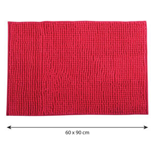 Alfombra de chenille para baño, Color Fucsia (60 x 90 cm) - MSV.