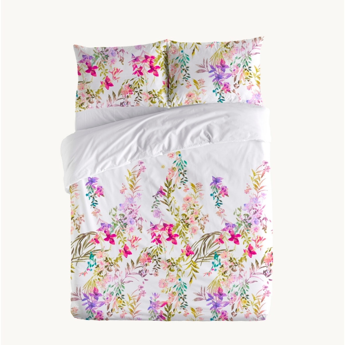 Funda nórdica 100% algodón 200 hilos Floralink