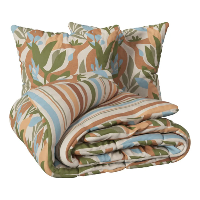 Parure de lit Ludia 220x240cm marron