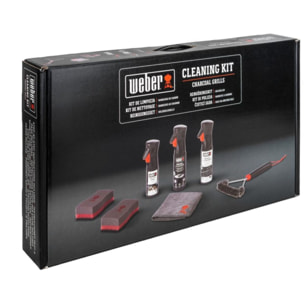 Nettoyant barbecue WEBER Kit de nettoyage bbq charbon emaill
