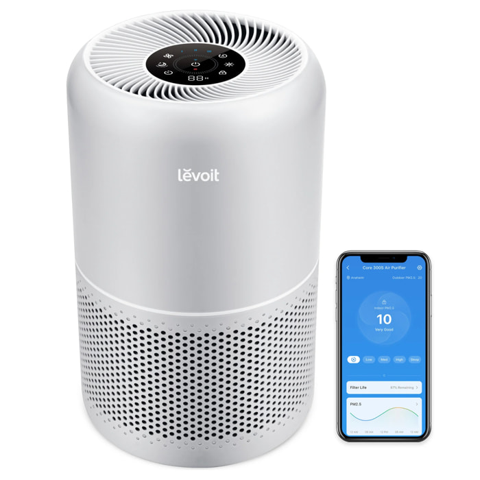 LEVOIT - Purificador de aire  Core 300S Pro Smart True HEPA