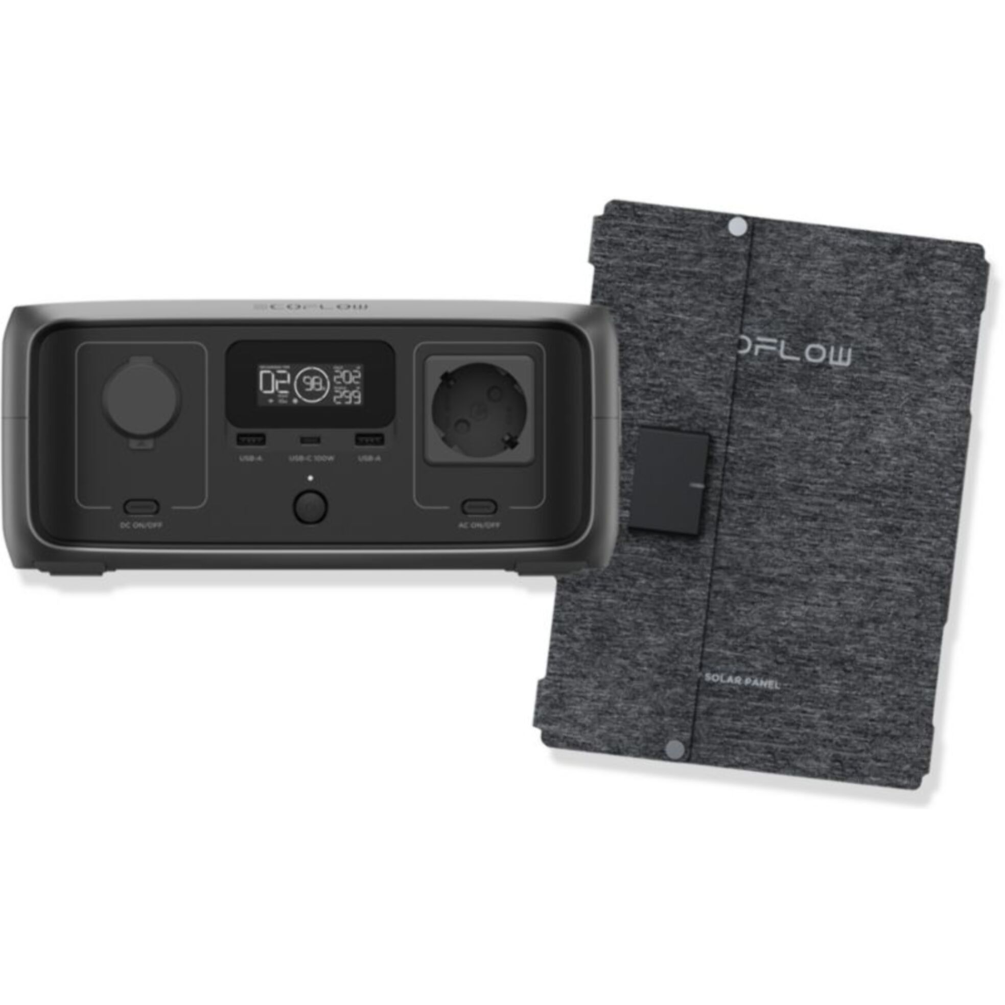 Batterie nomade ECOFLOW Pack RIVER 3 UPS et Panneau Solaire 45W