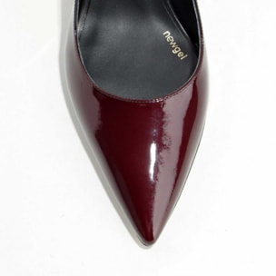 ZAPATOS DE SALÓN BURDEOS KLINIC-BI