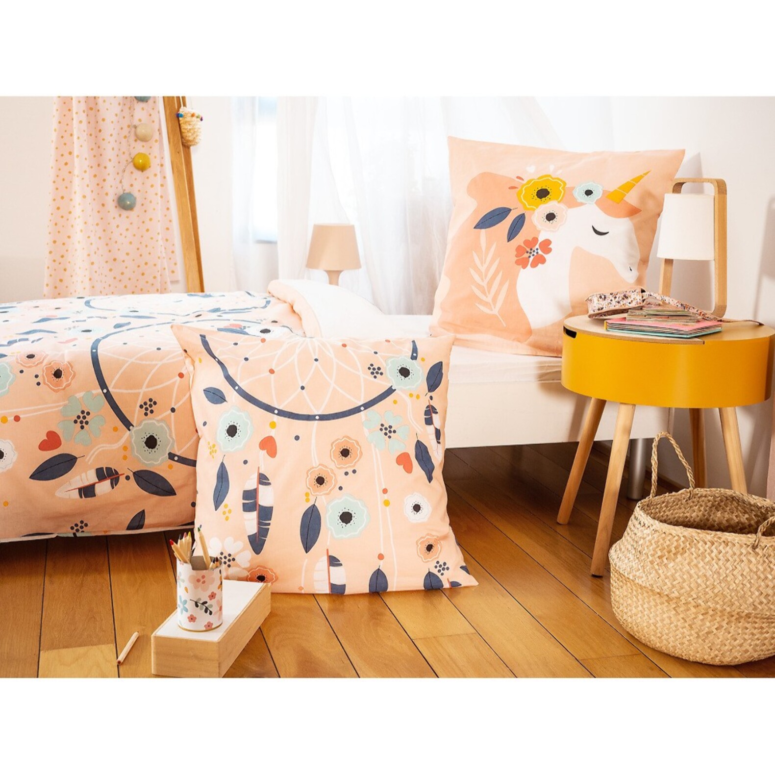 Parure de lit enfant 100% coton - PRUNELLIA