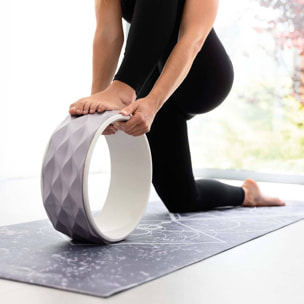 Kit de yoga et Pilates VIOLET 6 accessoires avec tapis, ballon, roue, masseurs et sangle