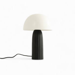 Lampe Joy en métal blanche et noire