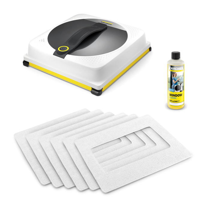 Robot lave vitres Karcher RCW 4 EXTRA + 62 dB - nettoyage automatique - nettoyage bordures - télécommande - 6 lingettes/dét 125ml