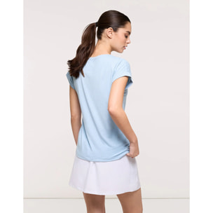 Camiseta Manga Corta Azul Celeste - Ibosen