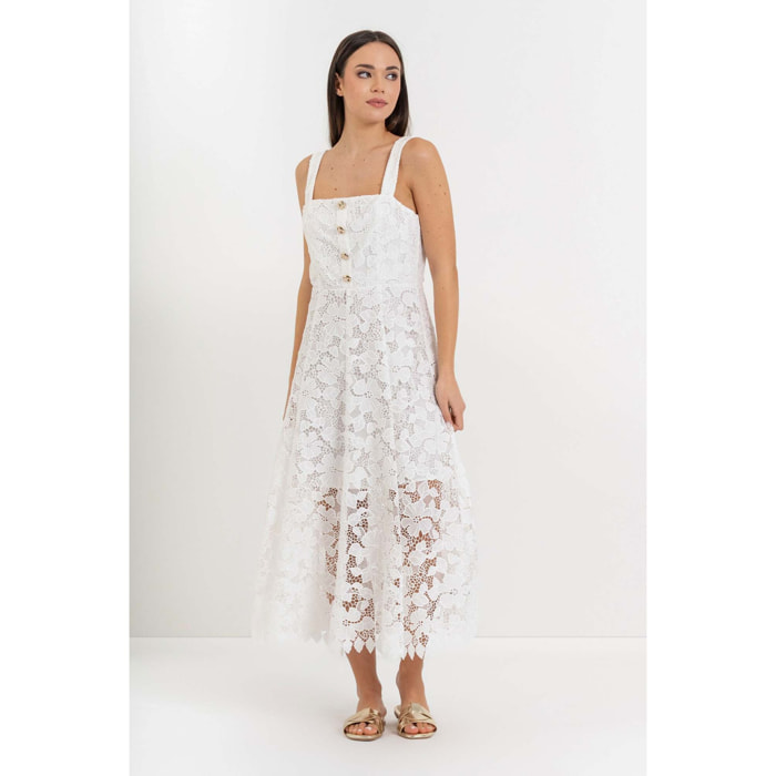 Kocca - Abito midi con pizzo Donna