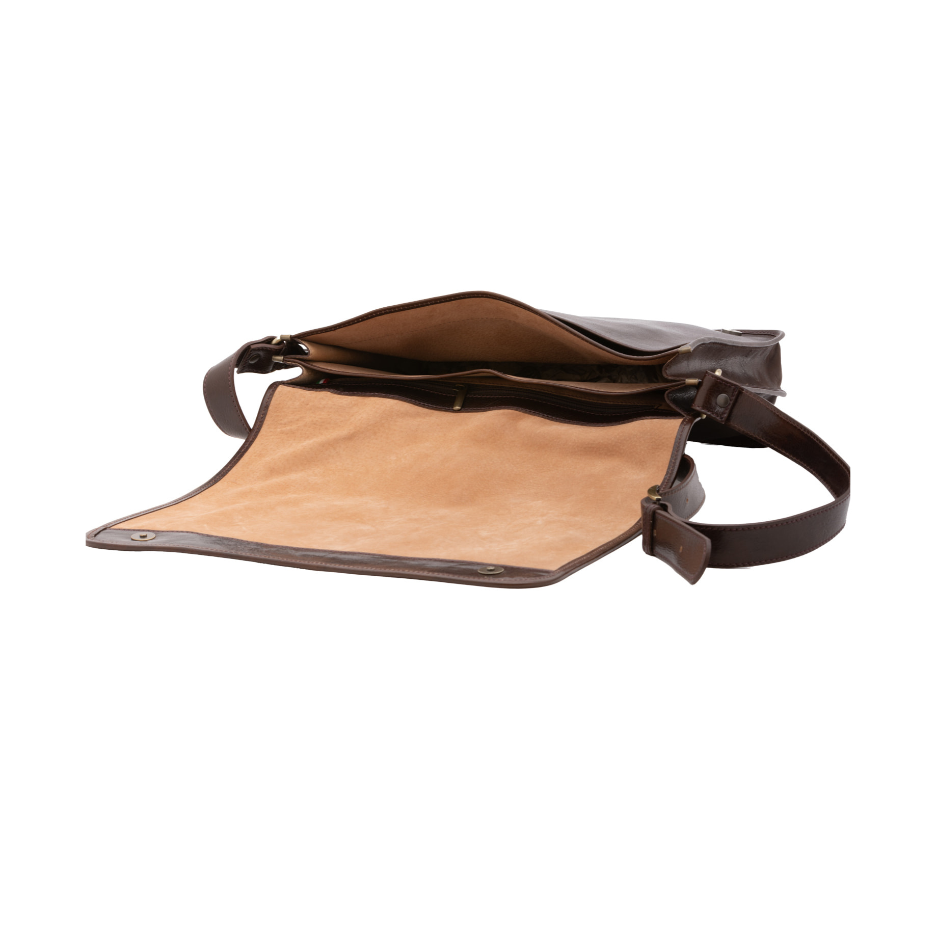 Borsa a tracolla  da uomo In Vera pelle Made in Italy 30x38x12 cm