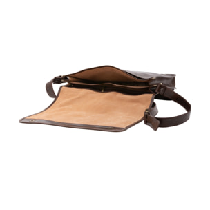 Borsa a tracolla  da uomo In Vera pelle Made in Italy 30x38x12 cm