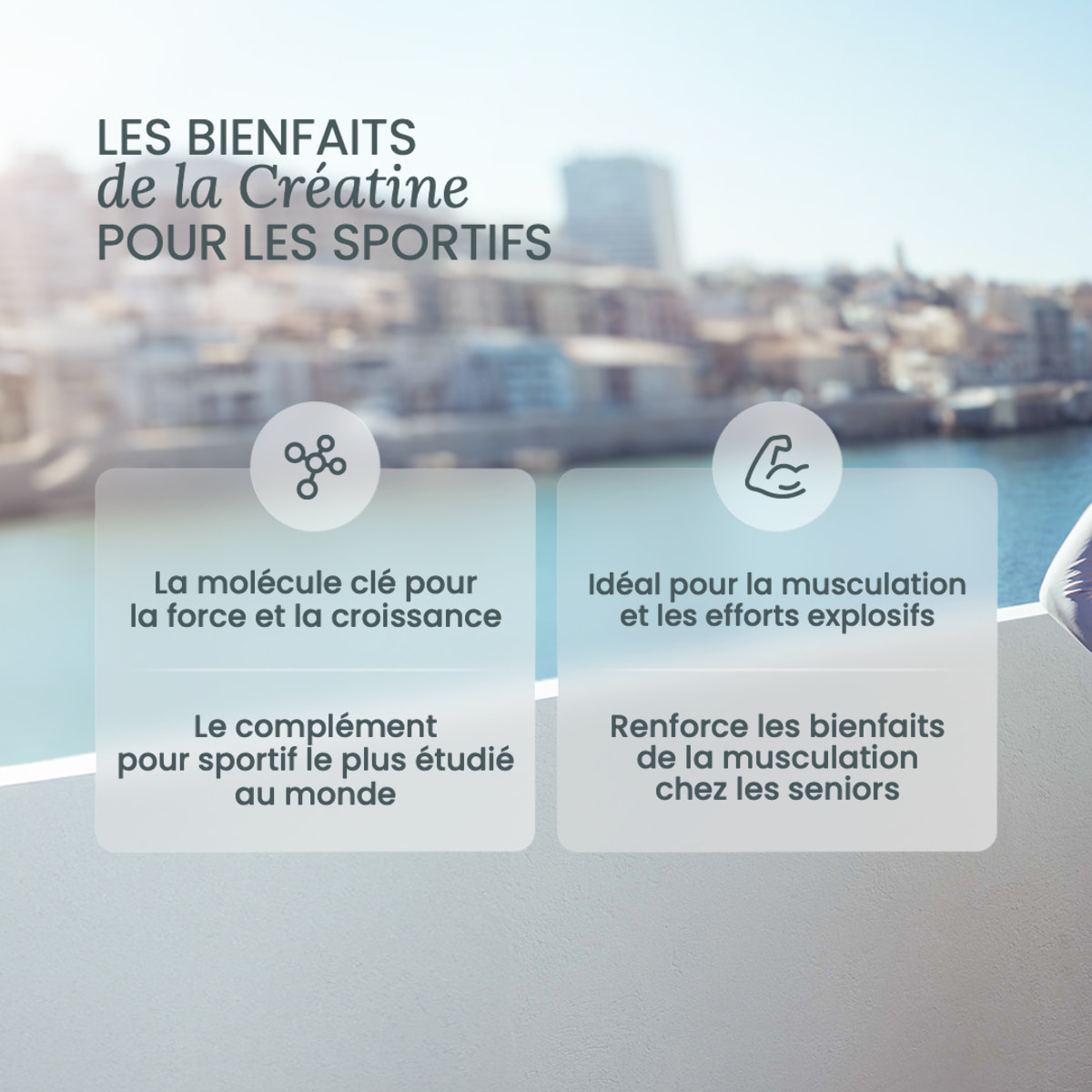 Créatine Monohydrate Creapure® 100% Pure - 120 gélules