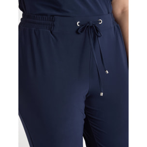 Fiorella Rubino - Pantaloni joggers in jersey - Blu