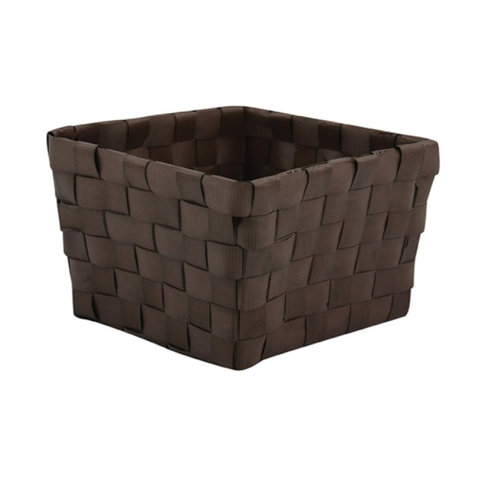 Panier de rangement 10x10x7,5cm Chocolat MSV