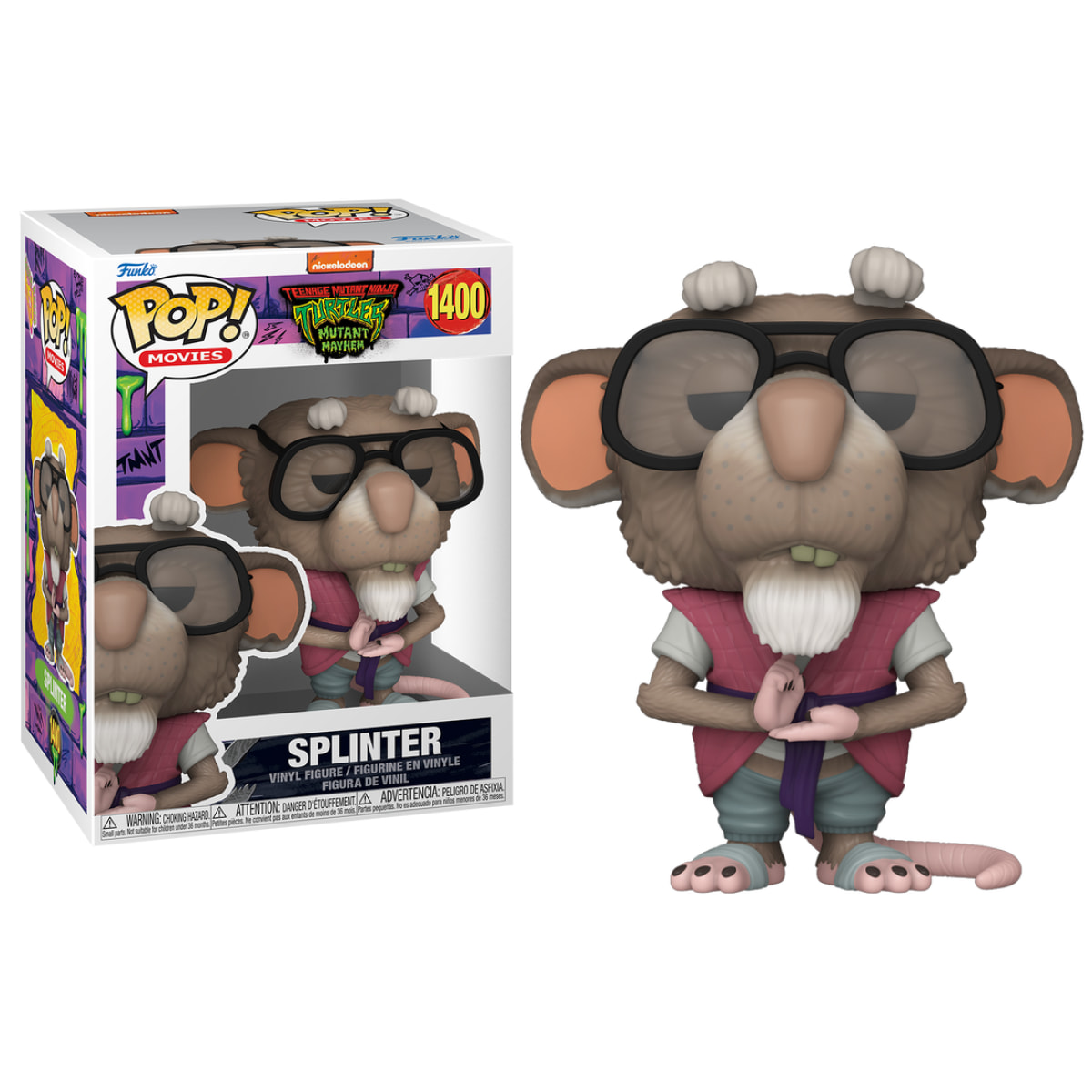 Tartarughe Ninja Funko POP Vinile Figura Splinter 9 cm