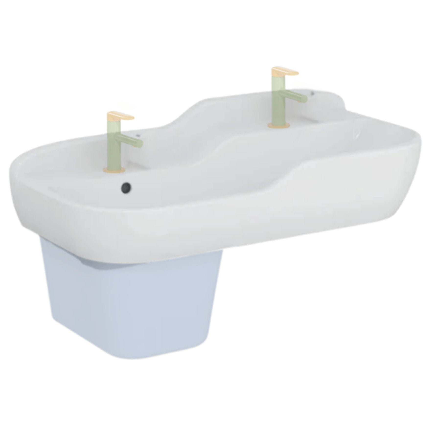 Lavabo pour enfant Sento Kids 85 cm avec trop-plein