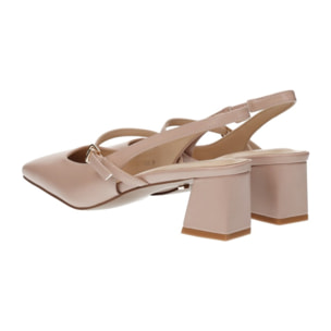 Décolleté sling back Donna Tata Italia Beige