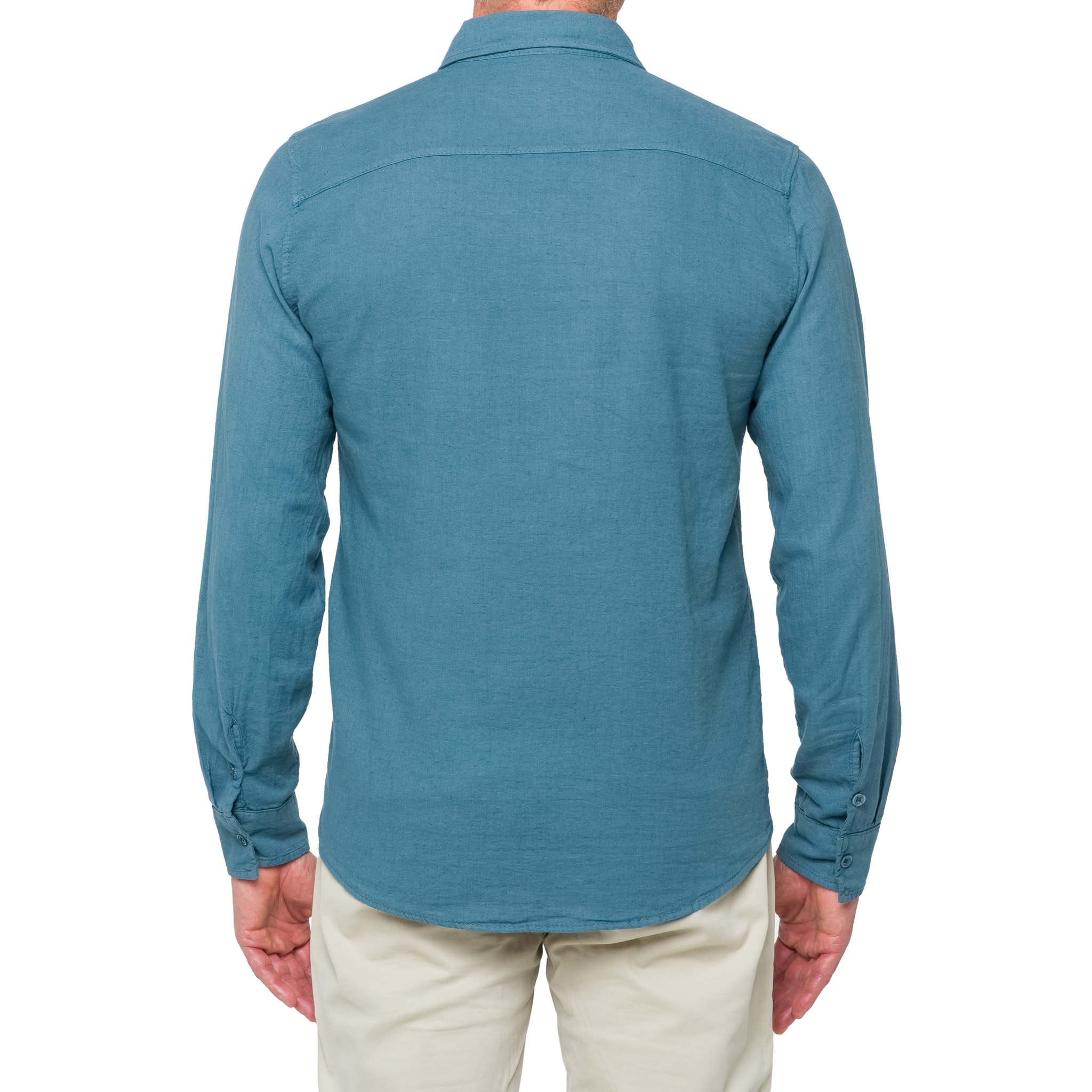 Camicia in lino Hot Buttered Saunders Blu chiaro