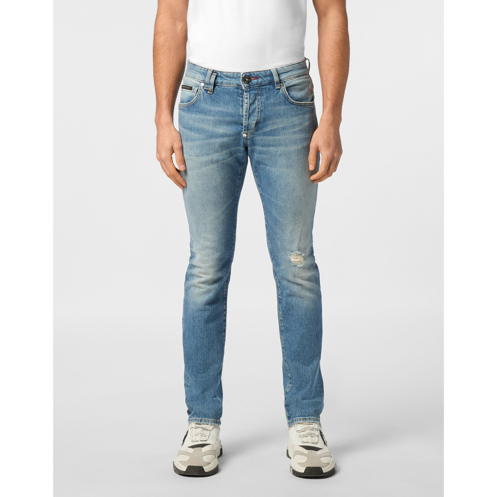 PHILIPP PLEIN Vaqueros de corte recto SIGNATURE