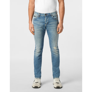 PHILIPP PLEIN Vaqueros de corte recto SIGNATURE