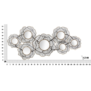 PANNELLO IN FERRO OSAKA C/SPECCHI CM 121x5x56