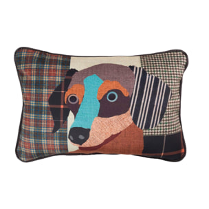 Cojin Velvet Perro 45x30 Cm