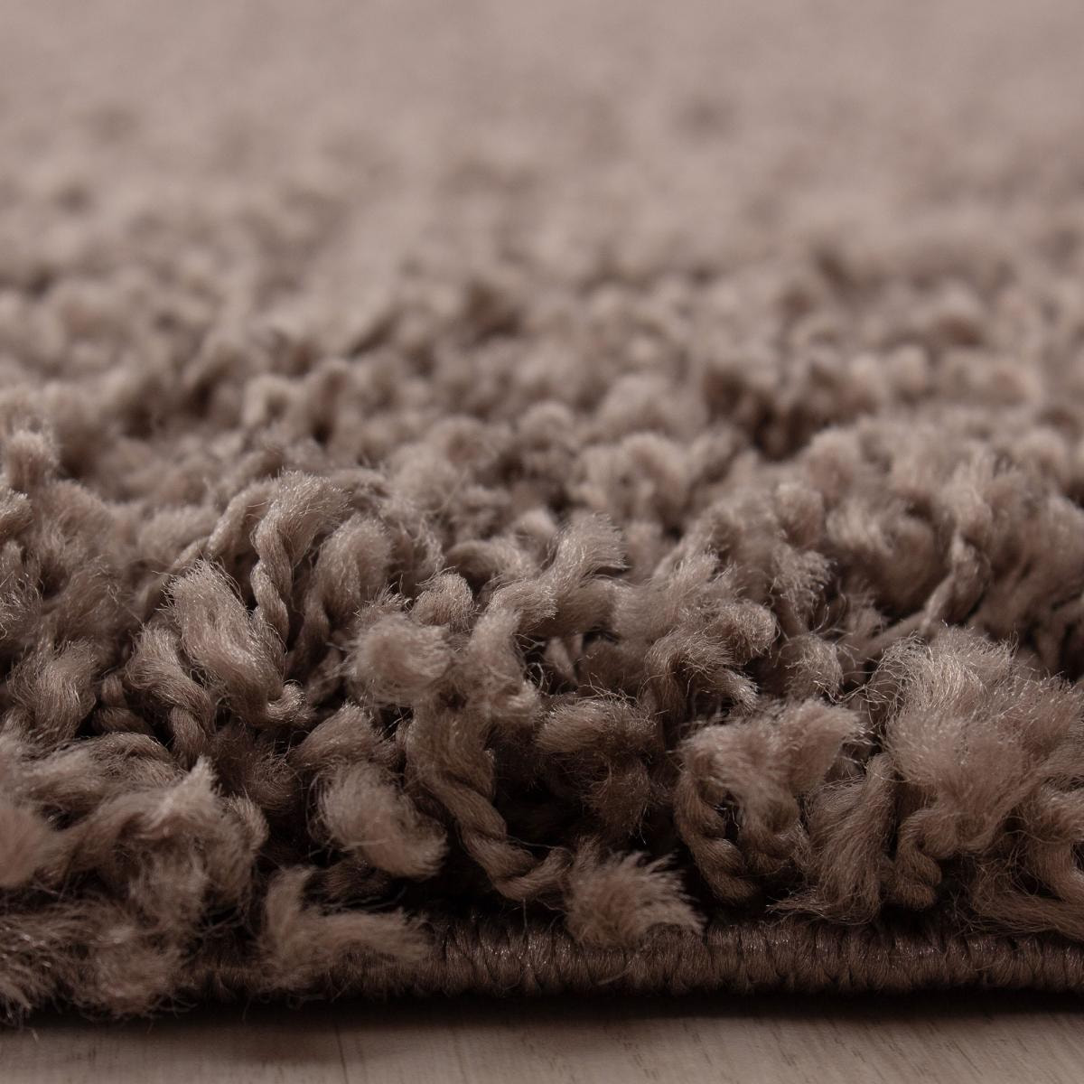 Tapis poils longs shaggy tissé motif uni GECO