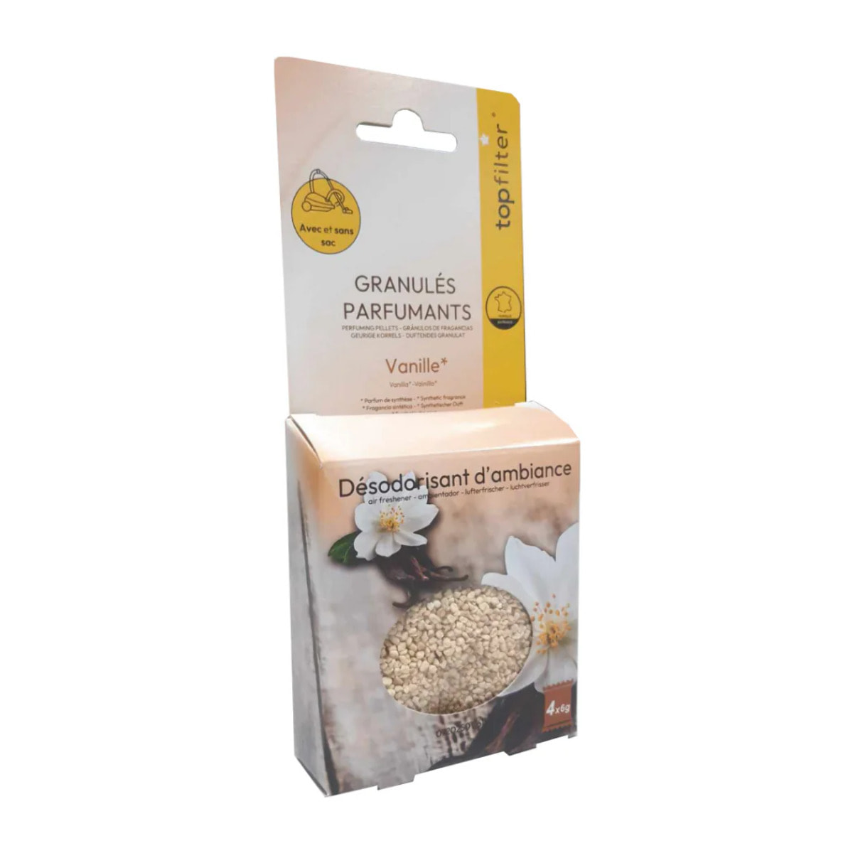 Sachets de granulés de parfum pour aspirateur à la vanille TopFilter
