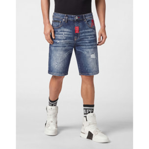 PHILIPP PLEIN Pantaloncini in denim Fermentera BASIC