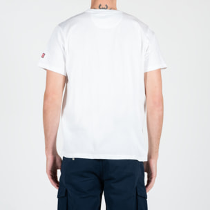 T-shirt basic con logo ricamato