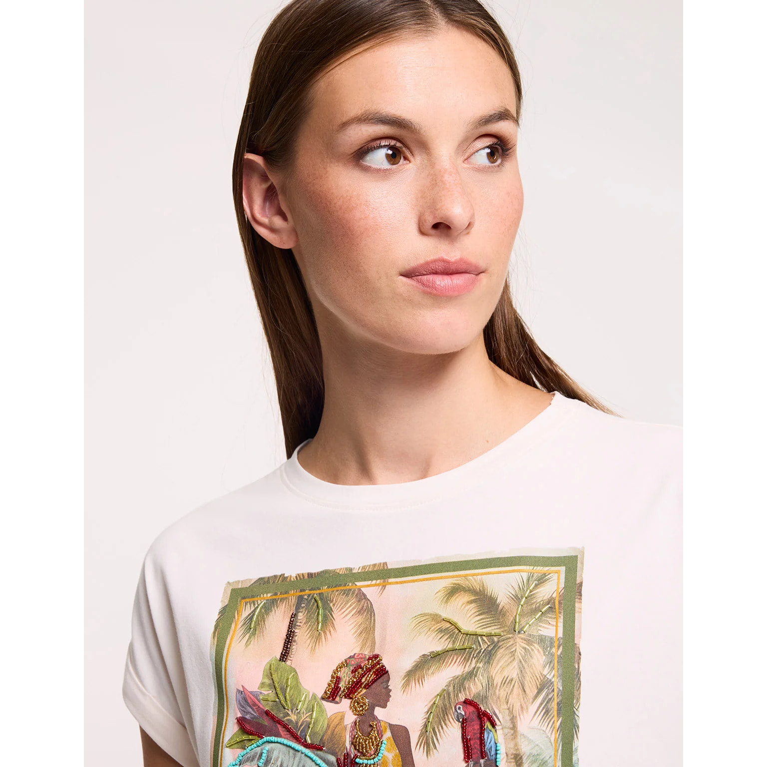 Camiseta Manga Corta Blanca - Lamila
