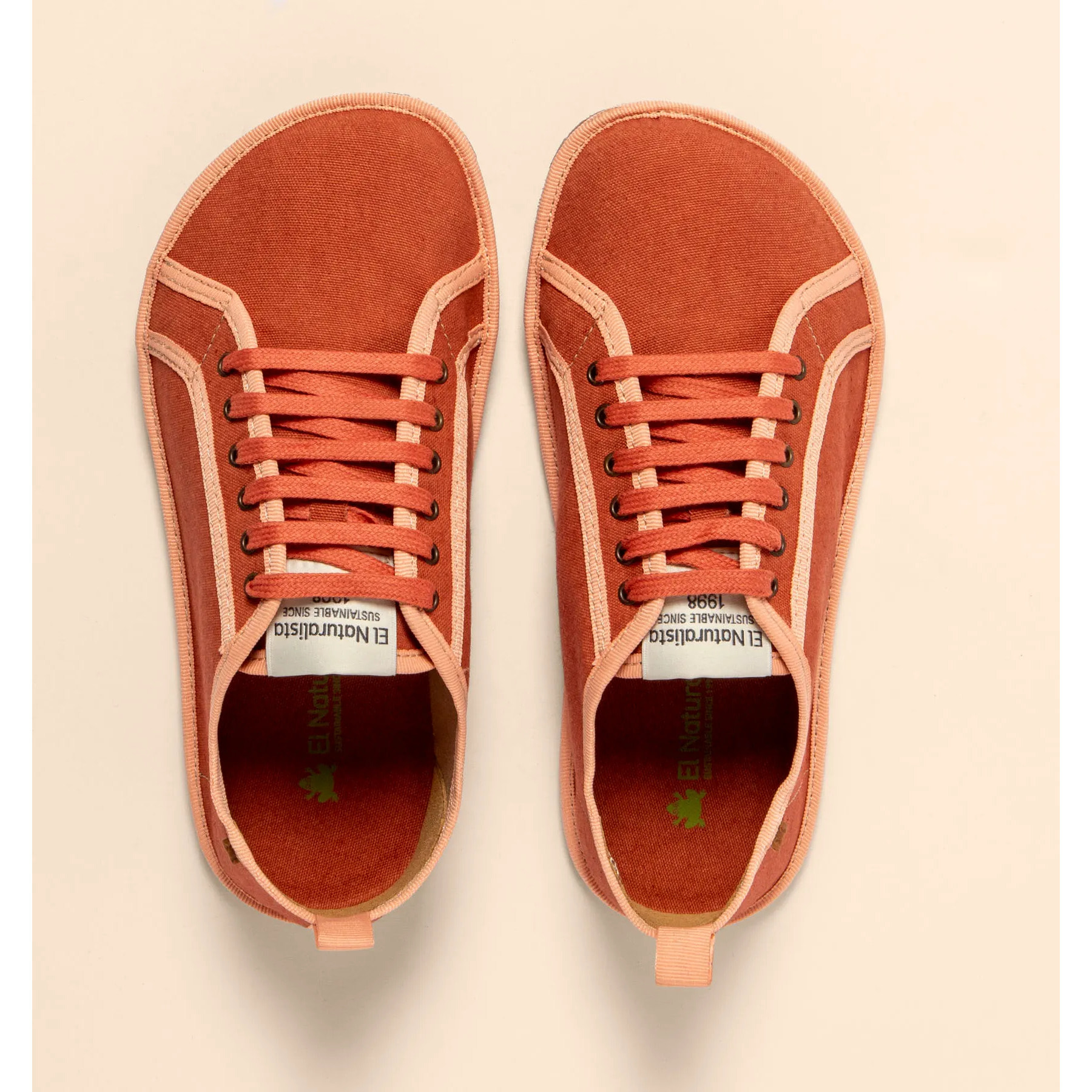 Zapatos N5674T RECYCLED COTTON BURNT/ BARE color Burnt