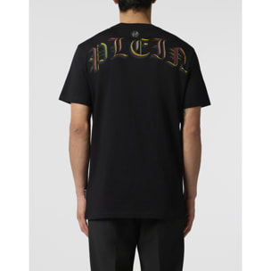 PHILIPP PLEIN Round Neck T-Shirt Snake King Stones